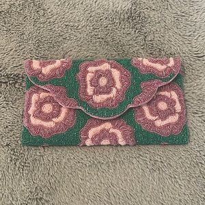 Beaded Flower Clutch Never Worn